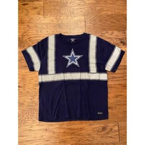 Buffalo Outdoors Reflective T-Shirt Mens 2XL Navy Blue Dallas Cowboys Star Tee